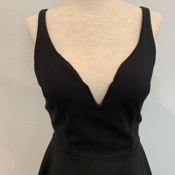 Urban Outfitters Black Fit and Flare Mini Dress - Picture 2 of 7